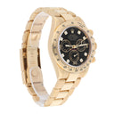 Rolex Cosmograph Daytona 126508-0003 Fixed Bezel  Black Diamond Dial Oyster Bracelet Yellow Gold Watch