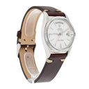 Rolex Day-Date 1803 36mm 18K White Gold Fluted Bezel Silver Dial Watch