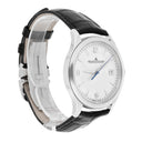 Jaeger-LeCoultre Master Control Date 176.8.40.S Q1548420 Silver Dial New Leather Strap Stainless Steel Watch