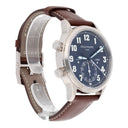 Patek Philippe Calatrava Travel Time 5524G-001 Blue Dial White Gold with Brown Leather Watch - 2022