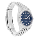 Rolex Datejust 126334-0016 41mm Blue Diamond Dial Jubilee Bracelet Stainless Steel Watch