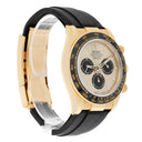 Rolex Cosmograph Daytona 126518LN-0012 "Pikachu" Black Cerachrom Bezel Champagne Index Dial Oysterflex Strap Yellow Gold Watch 2024
