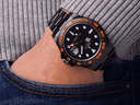 Rolex Explorer II Black PVD/DLC Coated Stainless Steel Watch Orange Numerals Bezel 216570