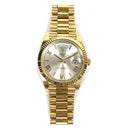 Rolex Day-Date Silver Roman Dial 228238 Yellow Gold Watch MINT 2021