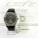 Patek Philippe Calatrava 6119G-001 39mm White Gold with Black Dial Leather Strap