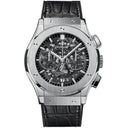 Hublot Classic Fusion Aerofusion 525.NX.0170.LR Skeleton Dial Black Leather on Top Watch 2024