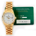Rolex Day-Date 36mm 128238 Presidential Yellow Gold Watch White Roman Dial