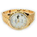 Rolex Day-Date 36mm 128238 Presidential Yellow Gold Watch White Roman Dial
