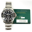 Unworn Rolex Sea-Dweller 136660 Oyster Steel Watch Black Dial 2023