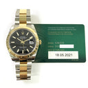 Rolex Datejust 41mm 126333  Black Dial Two Tone Oyster Watch 2021