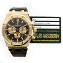 Audemars Piguet Royal Oak Chronograph 41mm 26331OR.OO.D821CR.01 18K Rose Gold with Brown Dial Watch 2018