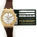 Audemars Piguet Royal Oak Chronograph 26320OR.OO.D088CR.01 41mm Rose Gold with Silver Dial Watch 2017