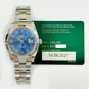 Rolex Blue Roman Dial Datejust 41mm 126300 Stainless Steel Oyster Watch MINT 2021