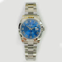 Rolex Blue Roman Dial Datejust 41mm 126300 Stainless Steel Oyster Watch MINT 2021