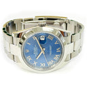 Rolex Blue Roman Dial Datejust 41mm 126300 Stainless Steel Oyster Watch MINT 2021