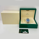 Rolex Blue Roman Dial Datejust 41mm 126300 Stainless Steel Oyster Watch MINT 2021