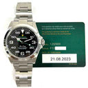 Rolex Black Dial 40mm Air-King 126900 Stainless Steel Watch 2023