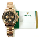 Rolex Cosmograph Daytona Oyster 40mm 116505 Rose Gold Watch Black Dial MINT 2019