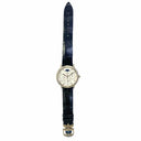 Jaeger Le Coultre Rendez Vous Perpetual Calendar Q3493420 White Gold with Black Leather Watch White Dial