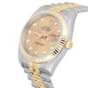 Rolex Datejust 36 Gold & Steel 116233 Champagne Diamond Dial Jubilee Watch B/P