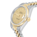 Rolex Datejust 36mm Two Tone Champagne Logo Dial Jubilee 16233 Circa - 1996