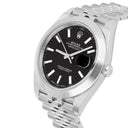 Rolex Datejust 41 Steel Black Index Dial Mens Watch Jubilee Band 126300 - 2017