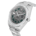 Rolex Datejust 126334 Stainless Steel 41mm Gray Wimbledon Dial Diamond Bezel