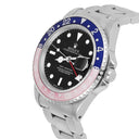Rolex GMT-Master 40mm PEPSI Black Stainless Steel Watch Blue/Red 16700 Year 1996