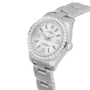 Rolex 26mm OP Silver Dial Stainless Steel Ladies Watch 176200 Diamond Accent