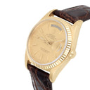 Rolex Day-Date 18238 36mm 18K Yellow Gold Watch Fluted Bezel Champagne Dial