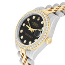 Rolex Datejust 31 mm Black Two Tone Ladies Watch Diamond Dial/Bezel Jubilee Band