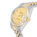 Rolex Datejust 36mm 16233 Two Tone Champagne Linen Dial Jubilee Circa 1997