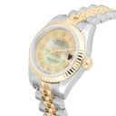 Rolex Datejust 26mm 179173 Two Tone Ladies Watch Rare Myriad Pearl Dial Jubilee