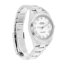 Rolex Datejust 41mm 126334 Fluted Bezel White Roman Dial Oyster Bracelet