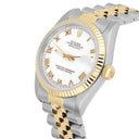 Rolex Datejust 31mm White Roman Stainless Steel/Yellow Gold Watch Circa 1995