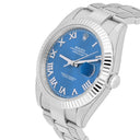 Rolex Datejust 126334 Stainless Steel 41mm Blue Roman Dial Complete MINT 2021