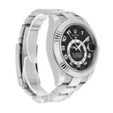 Rolex Sky Dweller 18k White Gold Black Arabic Dial 42mm Watch 326939