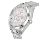 Rolex Sky Dweller 18k White Gold Ivory White Roman Dial 42mm Complete 326939