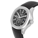 Patek Philippe Aquanaut Travel-Time Steel Black Dial Watch 5164A-001 Box/Papers