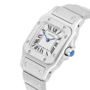 Cartier Santos Galbée Silver Dial Small Steel Ladies Watch W20056D6/1565
