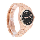 Rolex Day-Date 36mm 118235 Rose Gold Watch with Presidential Band Black Dial