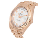Rolex Day-Date II 218235 Men's Ivory Dial Rose Gold 41mm President Box/Papers