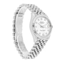 Rolex Datejust Ladies 278274 31mm Silver Diamond Dial Fluted Bezel Jubilee Band