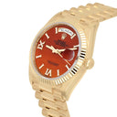 Rolex Day-Date 128238-0088 36mm Yellow Gold Carnelian Roman Diamond Dial Presidential