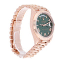 Rolex Day-Date 40 228235 Olive Green Dial Rose Gold Watch 2024 Box/Papers