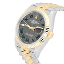 Rolex 126233 Datejust 36mm Two-Tone Yellow Gold Fluted Bezel Wimbledon Dial