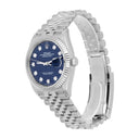 Rolex Datejust 126234 36mm Bright Blue Motif Diamond Dial, Fluted Bezel, Jubilee Bracelet  2023