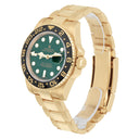 Rolex GMT-Master II 40mm 116718 Oyster Stainless Steel Yellow Gold Green Dial Watch