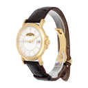 Patek Philippe 38mm Calatrava 5153j-001 Yellow Gold White Dial Leather Strap
