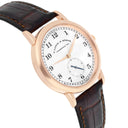 A. Lange & Söhne 206.032 / LSLS2064AD Argenté Dial Black Leather 18K Pink gold Watch